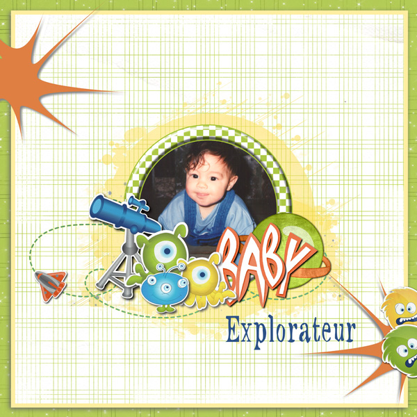 Composition « Bebe explorateur »