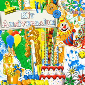 Kit de scrapbooking 'Anniversaire'