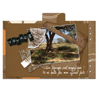 Mini-album 'Carnet de voyage' - page 4