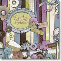 Kit de scrapbooking « Esprit de famille »