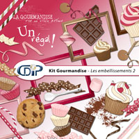 Embellissements du kit de scrapbooking