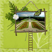 Point de fuite sur le jardin