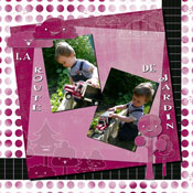 Une route de jardin