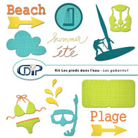 Gabarits du kit de scrapbooking