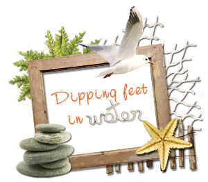 Scrapbooking digital kit 'Dipping feet in water'