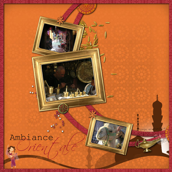Page de digiscrap gratuite « Ambiance orientale »