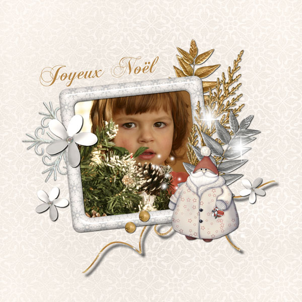 Page de digiscrap gratuite « Joyeux noël »