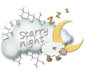 Starry Night scrapbooking digital kit