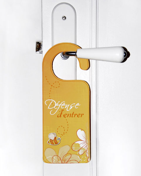 Marque porte pour la chambre