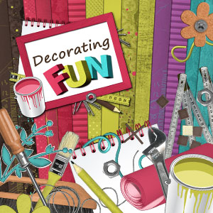 scrapbooking digital kit Decorating Fun