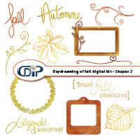 digital scrapbooking kit shapes