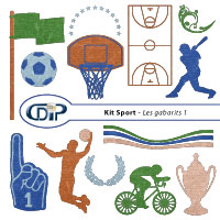 Gabarits du kit de scrapbooking