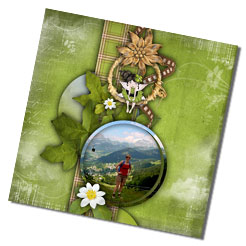 digital kit 'A summer in the mountains' for your pictures'