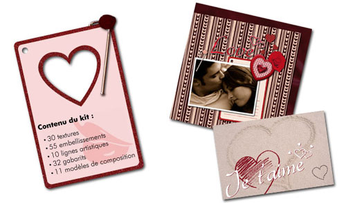 Kit Saint Valentin de scrapbooking