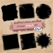 Masks pack for digital scrapbooking