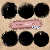 Masks pack for digital scrapbooking