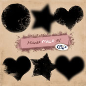 Masks pack for digital scrapbooking