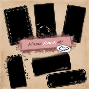 Masks pack for digital scrapbooking