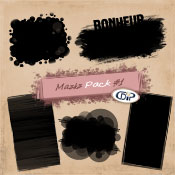 Masks pack for digital scrapbooking