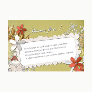 carte de digiscrap gratuite « Bonnes fêtes 2011 »