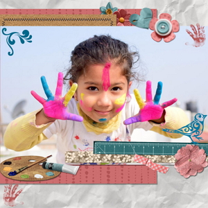 Composition réalisée avec le logiciel Studio Scrap