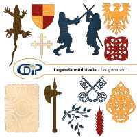 Gabarits du kit de scrapbooking