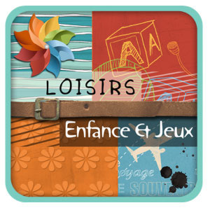 Kit de digiscrapbooking sur le thème loisirs, enfance et jeux 
