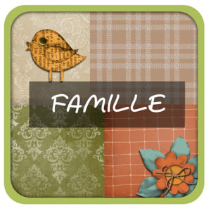 Kit de digiscrapbooking sur le thème Famille 