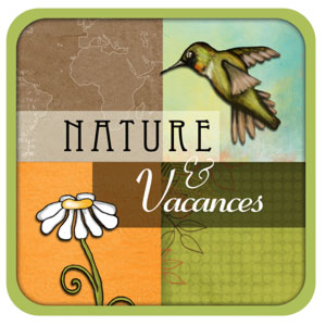 Kit de digiscrapbooking sur le thème Nature et vacances 