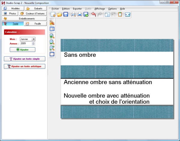 Choix de l'ombre