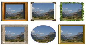 Cadres autour des photos