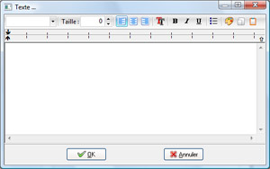 Saisie du texte
