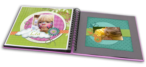 Compositions de scrapbooking réalisées avec le logiciel Studio Scrap