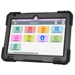 Facilotab XXL - WiFi - 128 GB - Android 13 - Pantalla muy grande - Carcasa reforzada - Tablet simplificada para Mayores