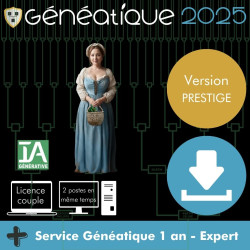 Généatique 2025 Prestige couple + service 1an Expert