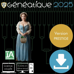 Généatique 2025 Prestige en téléchargement - Licence couple