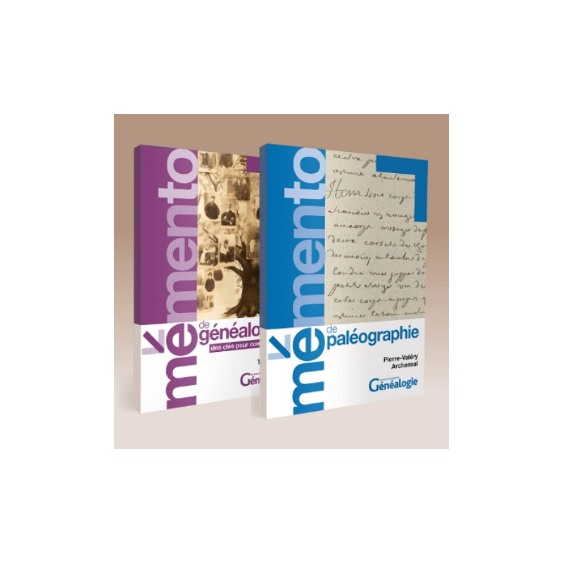 Pack Mémento : généalogie + paléographie Pack Mémento : généalogie + paléographie