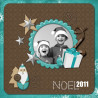 Mini-kit « Noël turquoise-chocolat»