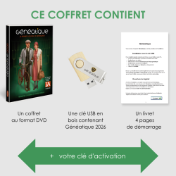 copia de Coffret Généatique 2025 Prestige avec Clé USB