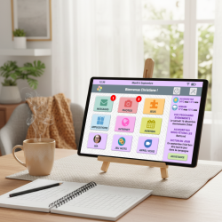 Facilotab Classic - WiFi - 128Go - Android 14 - Tablette simplifiée pour Seniors