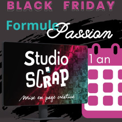 -50% Studio-Scrap 9 - Passion - Pass 1 an sans abonnement - Logiciel et accès à +213 kits graphique - Inclut les nouveaux kits