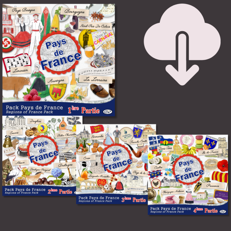 Lot 4 packs Pays de France