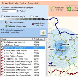 Pack localisation Dictionnaire des Toponymes et Cassini en téléchargement