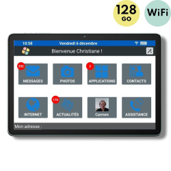 Facilotab Classic - WiFi - 128GB - Android 14 - Simplified Tablet for Seniors
