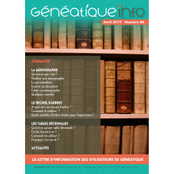 copy of Généatique Info n° 88 en téléchargement - Ancien numéro - Octobre 2019