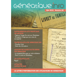 copy of Généatique Info n° 88 en téléchargement - Ancien numéro - Octobre 2019