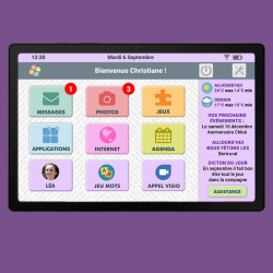 Facilotab L Galaxy simplified tablet - 10.5 p - WiFi/4G - 32 GB - Android 11 - SAMSUNG brand - Senior interface