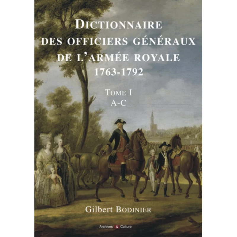 copy of Dictionnaire des officiers généraux de l'armée royale 1763-1792