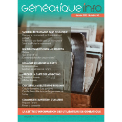 copy of Généatique Info n° 92 en téléchargement - Ancien numéro - Janvier 2021