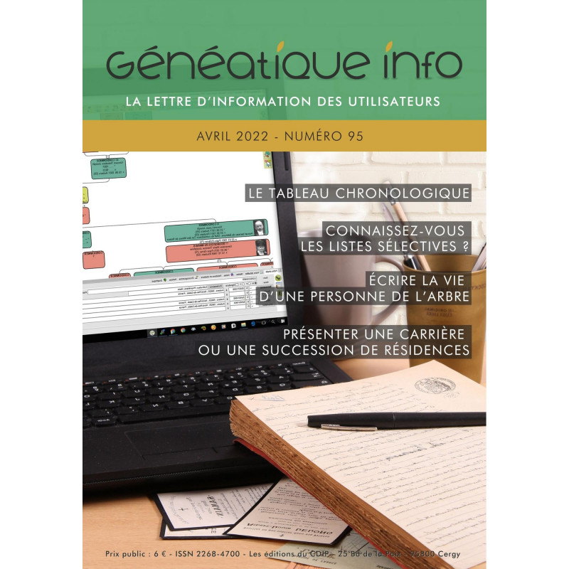 copy of Généatique Info n° 92 en téléchargement - Ancien numéro - Janvier 2021